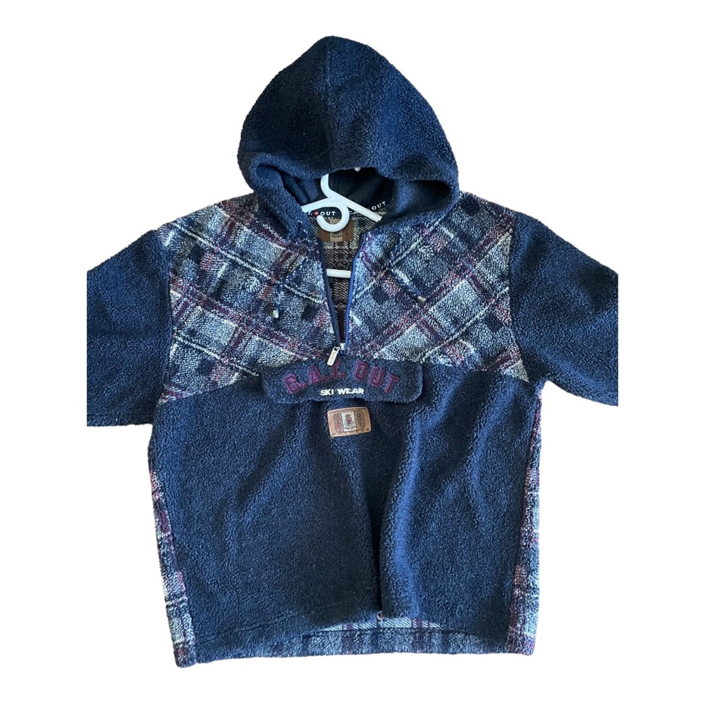 C.A.T. Out Men’s sweaters zip down with hood Large